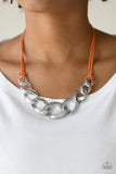Naturally Nautical - Orange Necklace - Box 6 - Orange