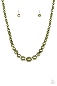 Party Pearls - Green Necklace - Box 7 - Green
