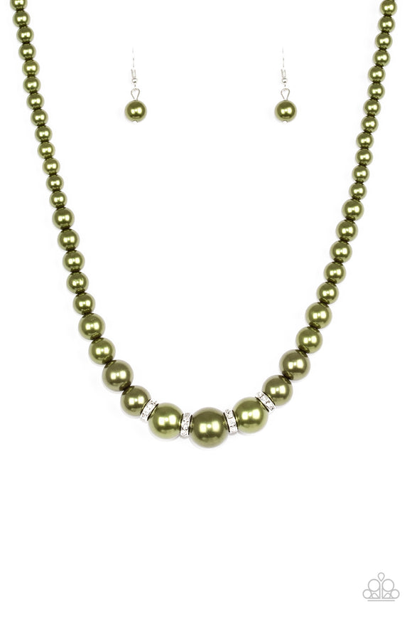 Party Pearls - Green Necklace - Box 7 - Green
