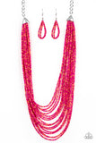 Peacefully Pacific - Multi Necklace - Box 8 - Pink