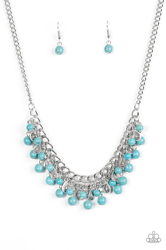 Poshly Paleo - Blue Necklace