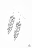 Radically Retro - Silver Earrings