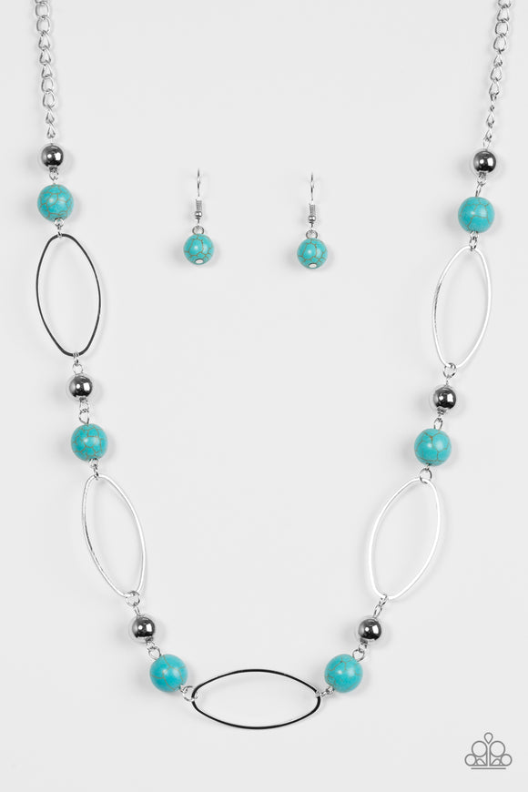 Simple Stonework - Blue Necklace