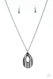 Stop, TEARDROP, and Roll - Black Necklace - Box 9 - Black