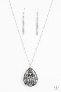 TEARDROP-Dead Gorgeous - Silver Necklace - Box 2 - Silver