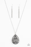 TEARDROP-Dead Gorgeous - Silver Necklace - Box 2 - Silver