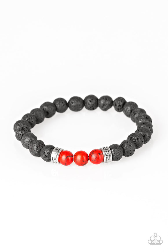 Wisdom - Red Stretch Bracelet