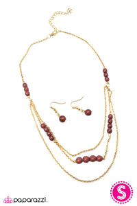 Backwoods Explorer - Red/Marsala Necklace - Box 1 - Red