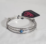 Sunset Fusion - Blue Bangle Bracelet - Box 3