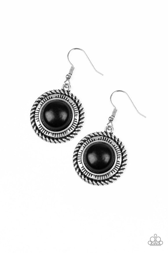 Natural-Born Nomad - Black Earring