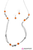 All Dolled Up - Orange Necklace - Box 6 - Orange