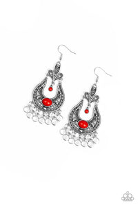 Fiesta Flair - Red Earring - Box RedE1