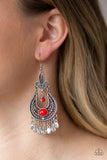 Fiesta Flair - Red Earring - Box RedE1