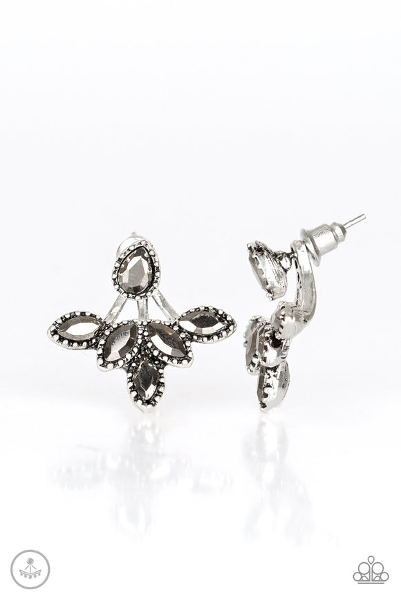 A Force To BEAM Reckoned With - Silver Double-Sided Post Earrings - Box 1 - Double-Sided Post