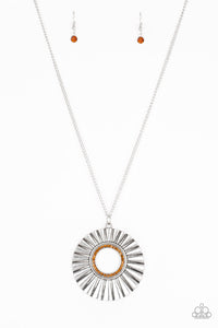 Chicly Centered - Brown Necklace - Box 3 - Brown