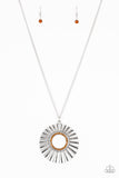 Chicly Centered - Brown Necklace - Box 3 - Brown