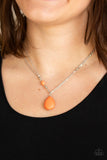 Peaceful Prairies - Orange Necklace - Box 6 - Orange