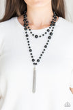 Social Hour - Black Necklace - Box 10 - Black