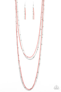 What A COLORFUL World - Red Necklace - Box 4 - Red