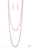 What A COLORFUL World - Red Necklace - Box 4 - Red