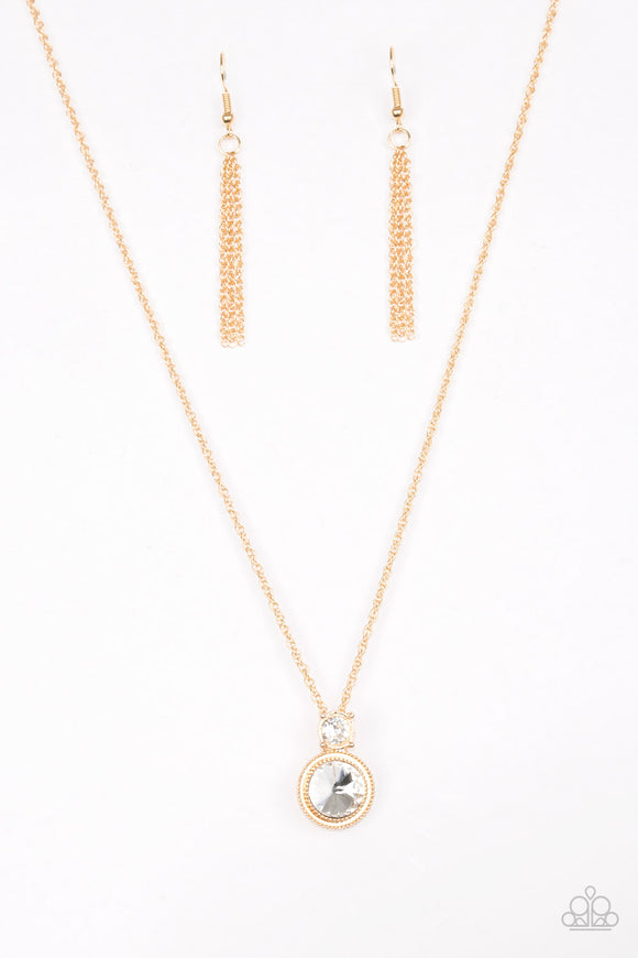 Date Night Dazzle - Gold Necklace