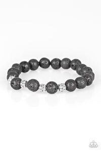 Down To Earth - Black Stretch Bracelet