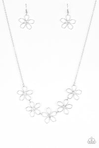 Hoppin' Hibiscus - White Necklace - Box 2 - White