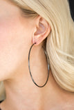 Meet Your Maker! - Black  Hoop Earring