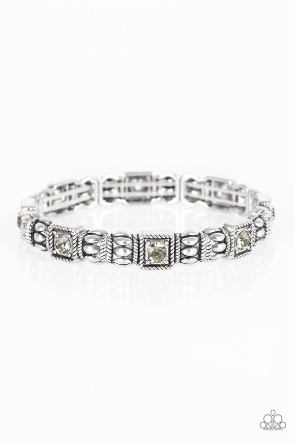 Metro Marvelous - Silver Stretch Bracelet - Stretch Silver Box