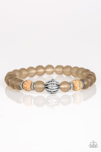 Purity - Brown Stretch Bracelet