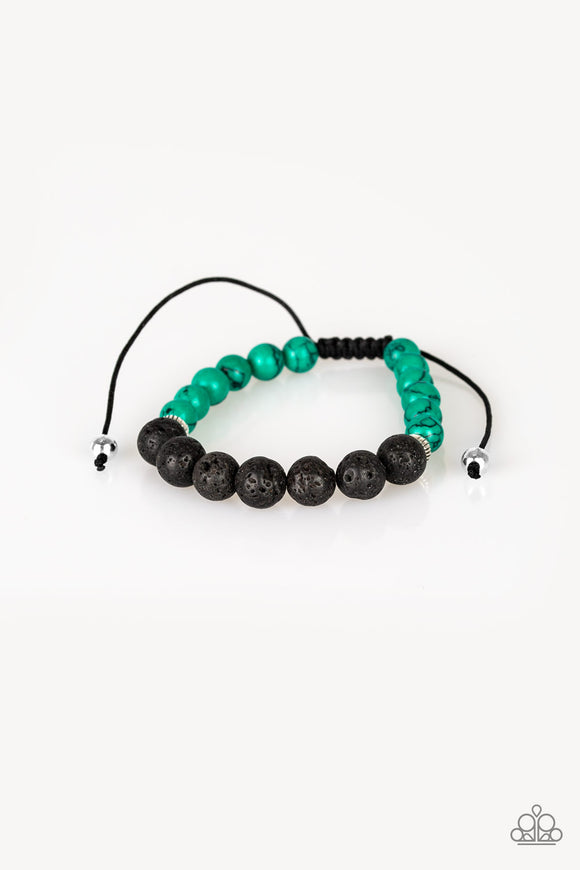 Relaxation - Green Urban Pull Cord Bracelet