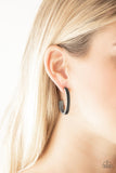 Rugged Retro - Silver Hoop Earring