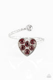 Starlet Shimmer - Open Heart Rhinestone Ring