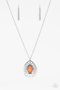 Summer Sunbeam - Orange Necklace - Box 5 - Orange