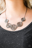 Rosy Rosette - Black Necklace - Box 12 - Black