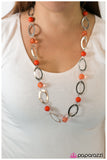 Leisurely Luminous - Orange Necklace - Box 5 - Orange