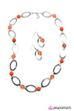 Leisurely Luminous - Orange Necklace - Box 5 - Orange