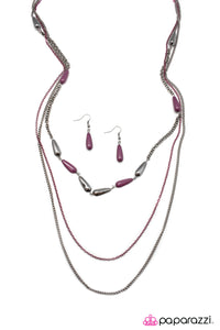 Fashion Forward - Purple Necklace - Box 5 - Purple