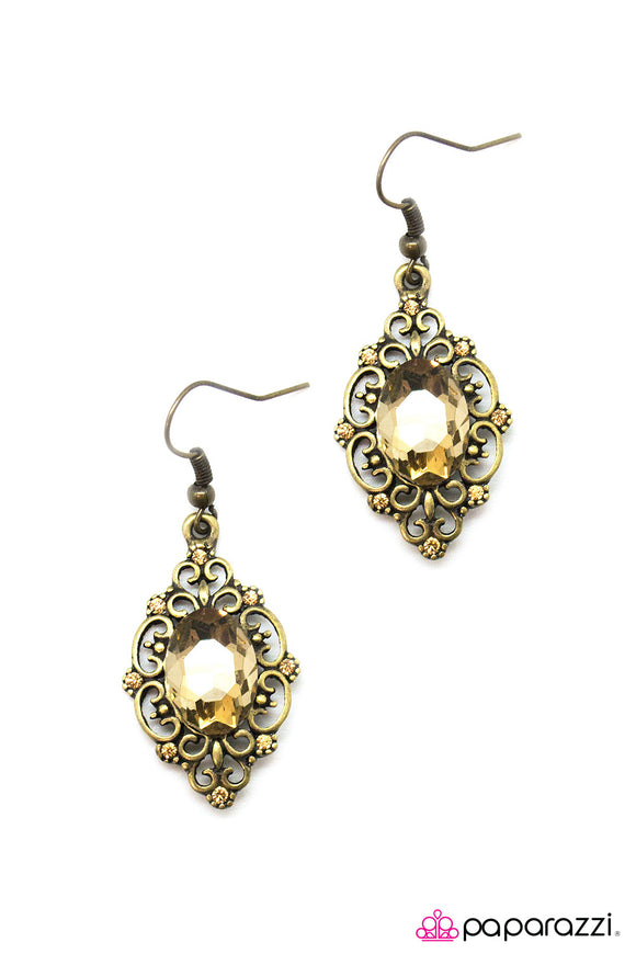 Made Of Money - Brass Earrings
