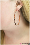Lookin Sharp - Copper Hoop Earring