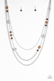 Pretty Pop-tastic - Brown Necklace - Box 3