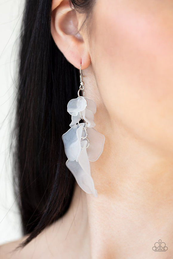 Fragile Florals - White Earring - LOP - May20
