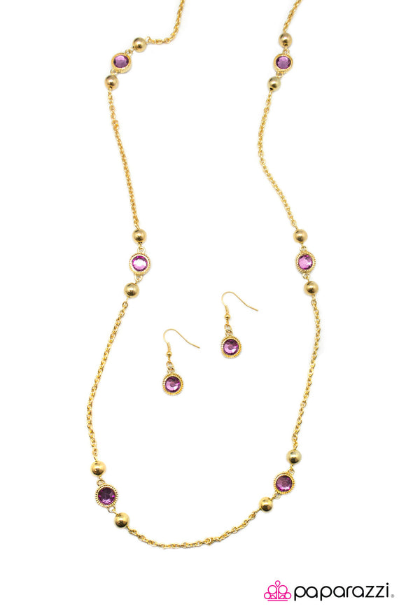 Broadway Beauty - Purple Necklace - Box 6 - Purple