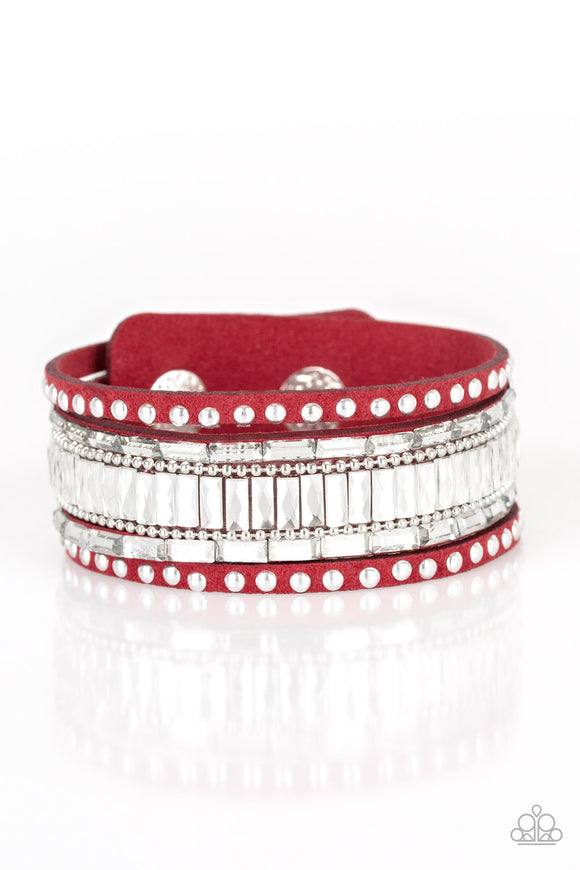 Rock Star Rocker - Red Urban Bracelet