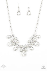 Demurely Debutante - White Necklace - Box 5 - White