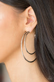 Drop It Like It's HAUTE - Silver Hoop Earring