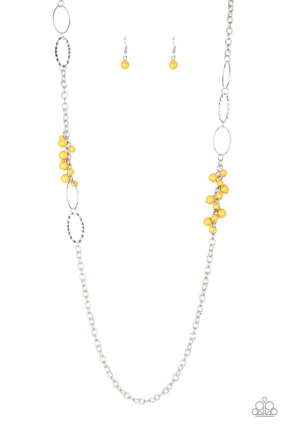 Flirty Foxtrot - Yellow Necklace - Box 3 - Yellow
