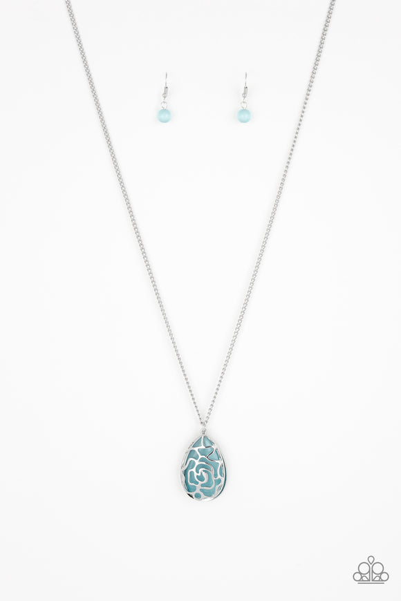Gleaming Gardens - Blue Necklace - Box 3 - Blue