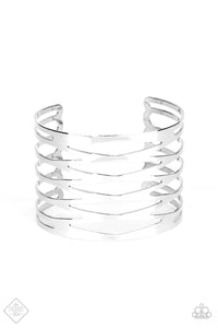 Keep Them On Edge - Silver Cuff Bracelet - Bangle Box Silver