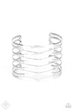 Keep Them On Edge - Silver Cuff Bracelet - Bangle Box Silver